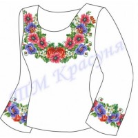 Заготовка для жіночої блузки "Квіткове плетіння"